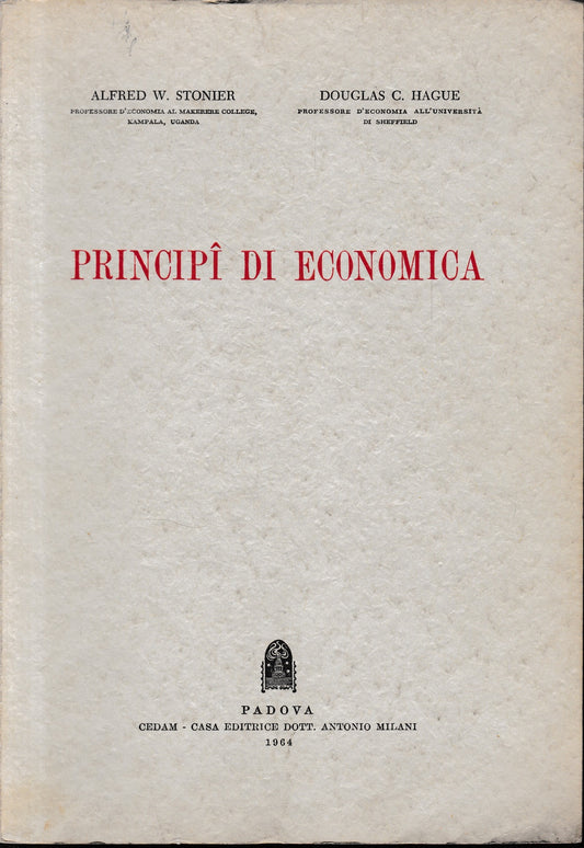 Principì di Economica - copertina