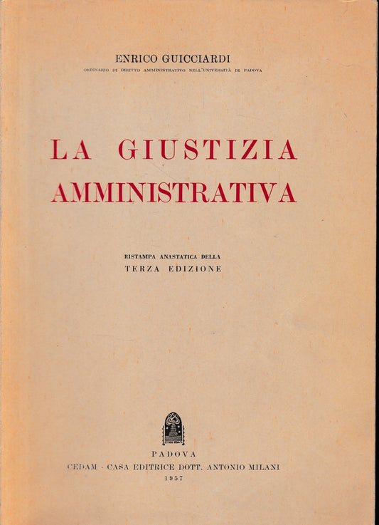 La giustizia amministrativa - copertina