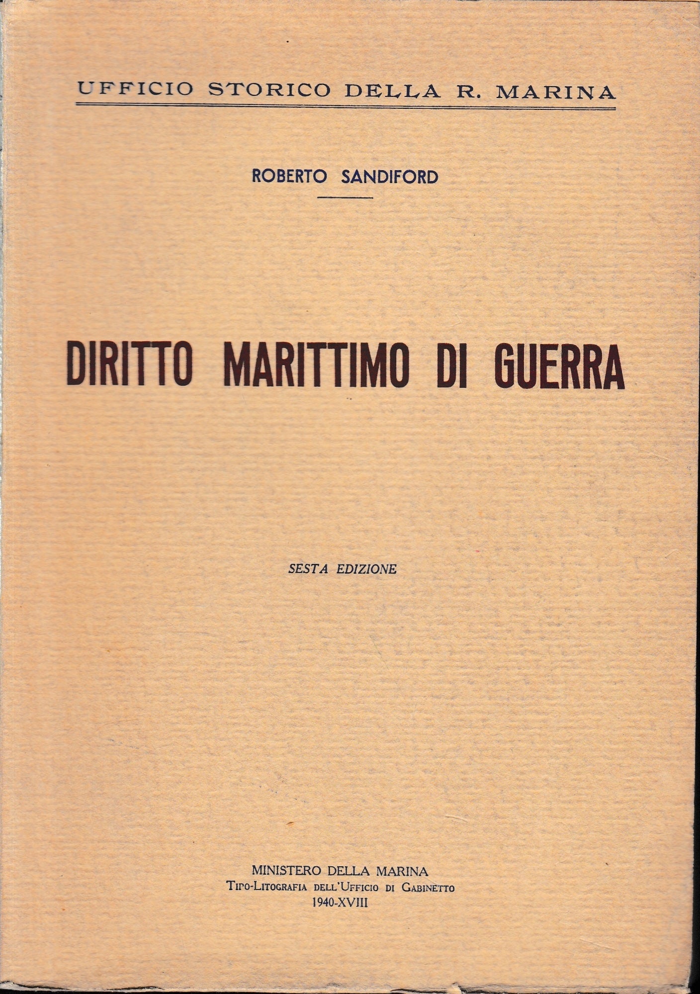 Diritto Marittimo di Guerra - copertina