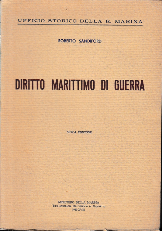 Diritto Marittimo di Guerra - copertina