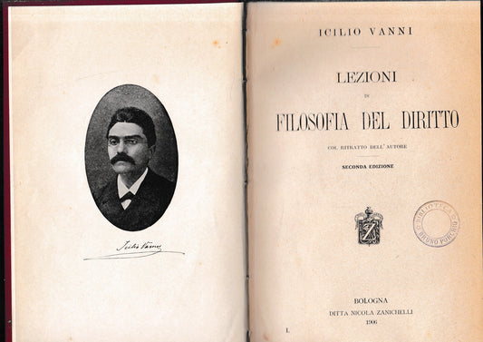 Lezioni di Filosofia del Diritto - copertina
