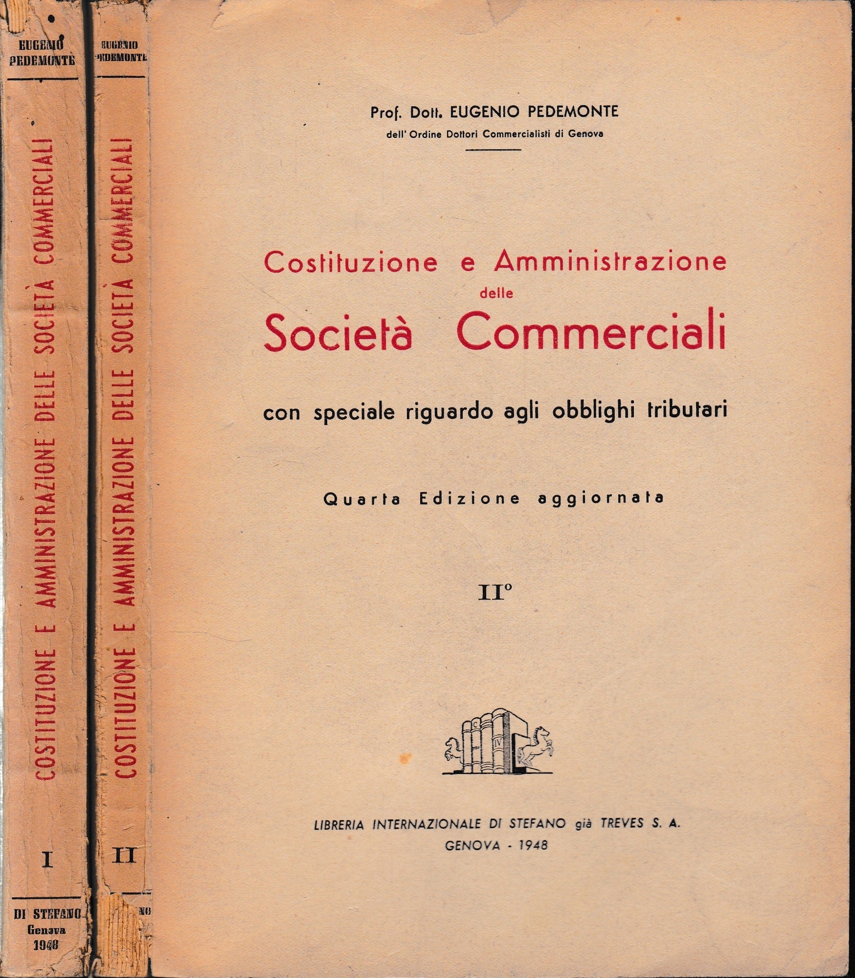 Costituzione e Amministrazione delle Società Commerciali, due volumi. - copertina