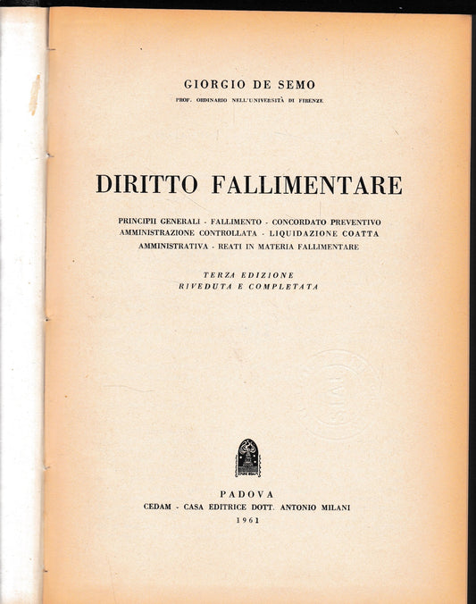 Diritto Fallimentare - copertina