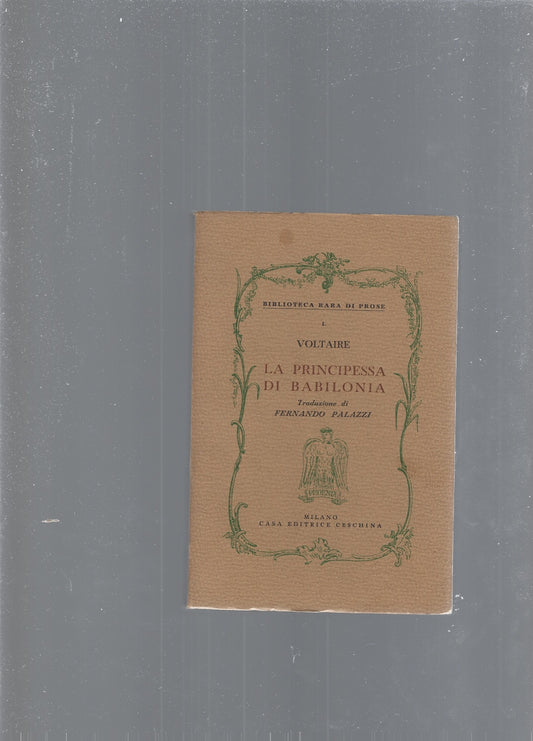 LA PRINCIPESSA DI BABILONIA - copertina