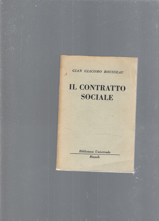 IL CONTRATTO SOCIALE - copertina