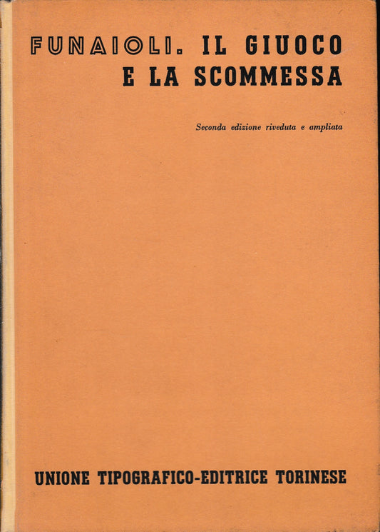 Il giuoco e la scommessa - copertina