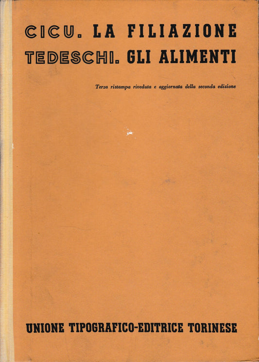 La filiazione. Gli alimenti. - copertina