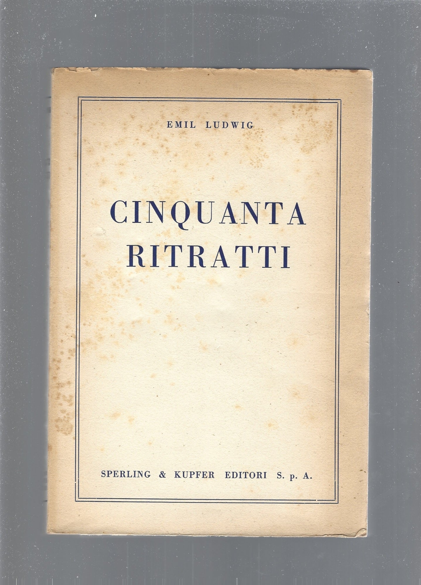 CINQUANTA RITRATTI - copertina