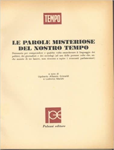 Le parole misteriose del nostro tempo - copertina