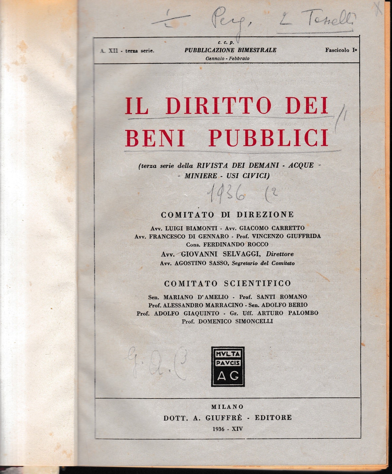 Il diritto dei beni pubblici - copertina