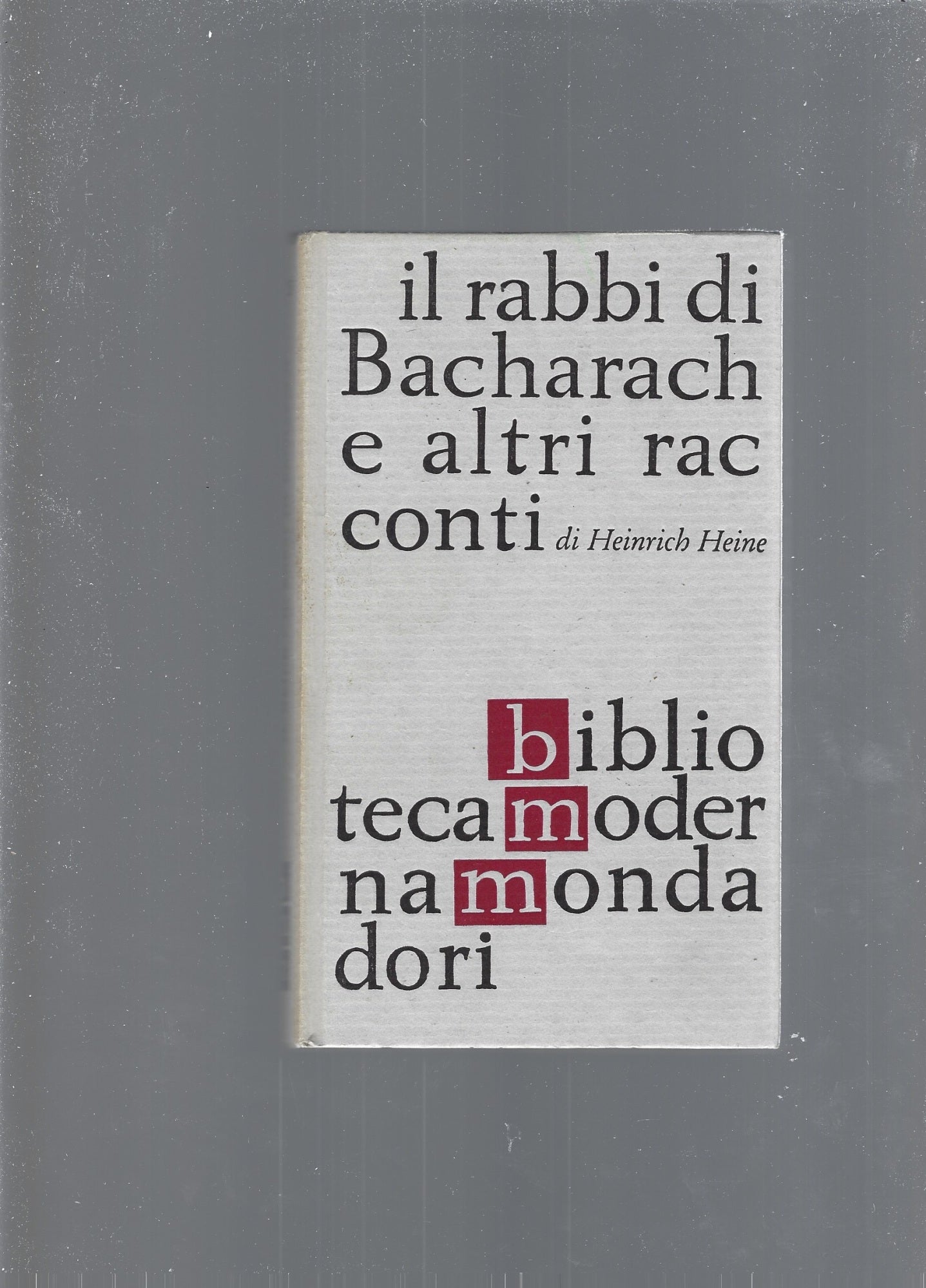 IL RABBI DI BACHARACH E ALTRI RACCONTI - copertina
