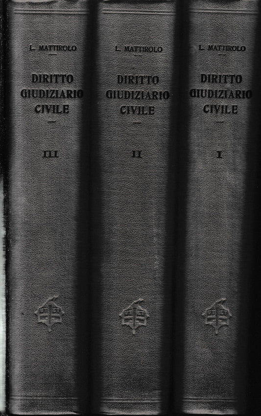 Trattato di Diritto Giudiziario Civile Italiano, sei volumi. - copertina