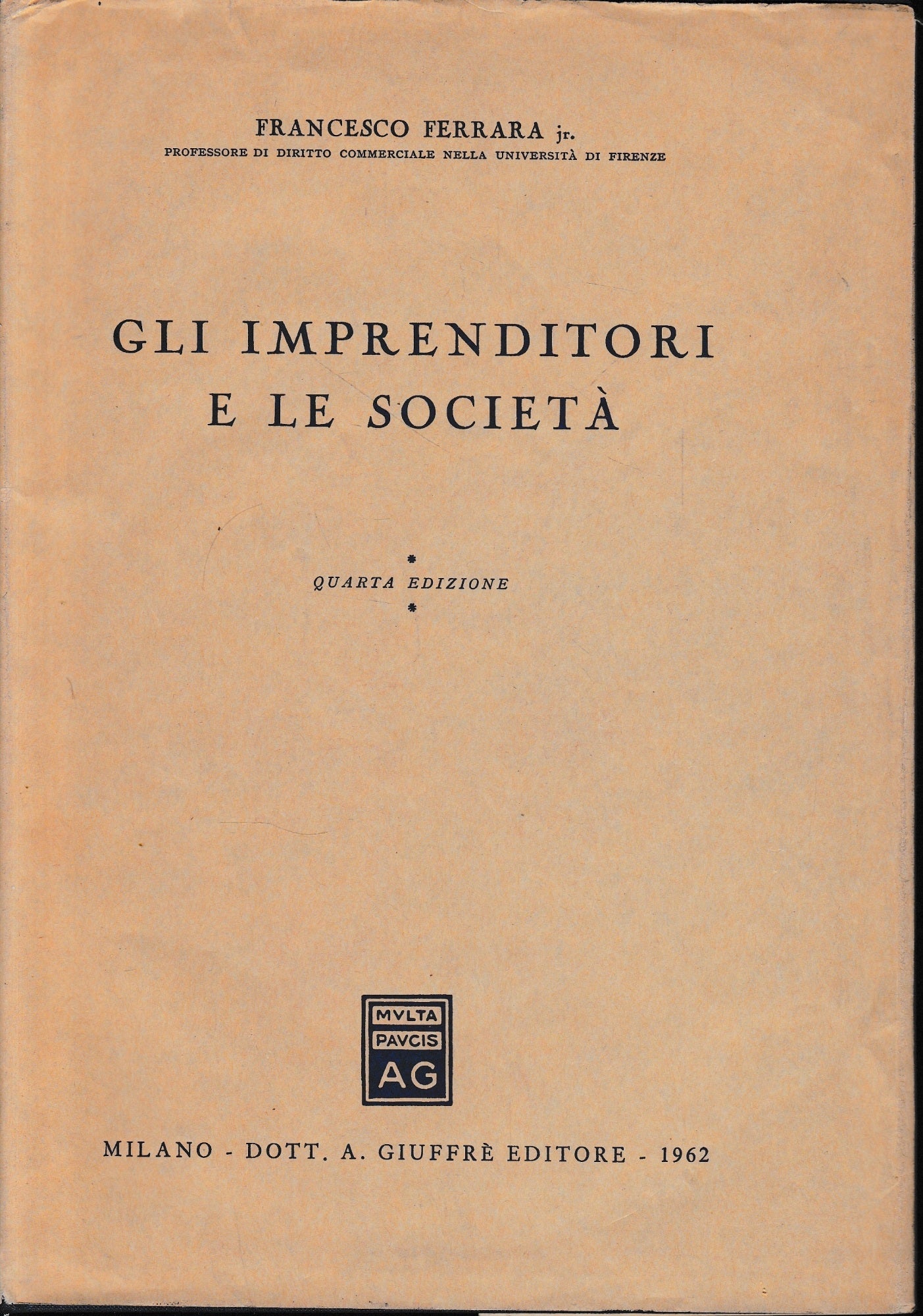 Gli imprenditori e le società - copertina