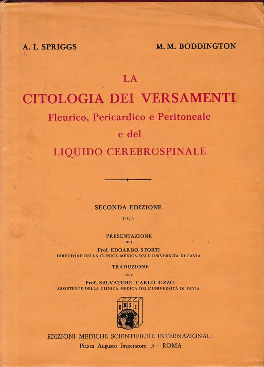 La Citologia dei Versamenti - copertina