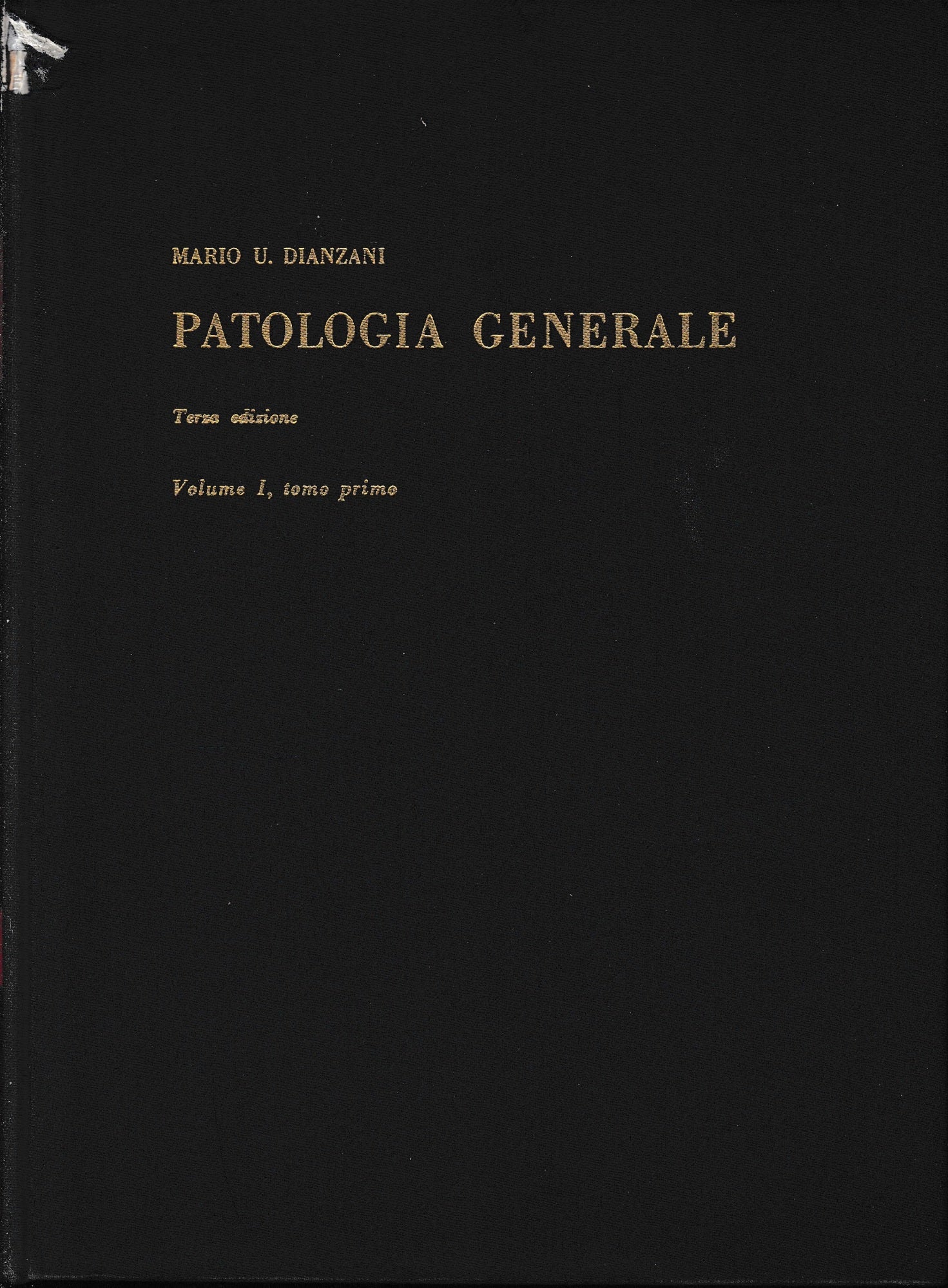Patologia generale, vol. 1, tomo 1 - copertina