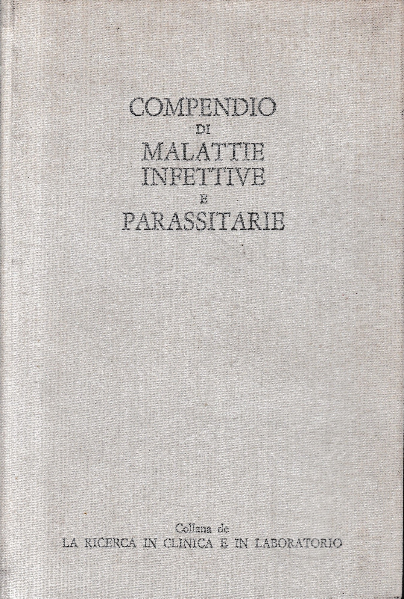 Compendio di malattie infettive e parassitarie - copertina