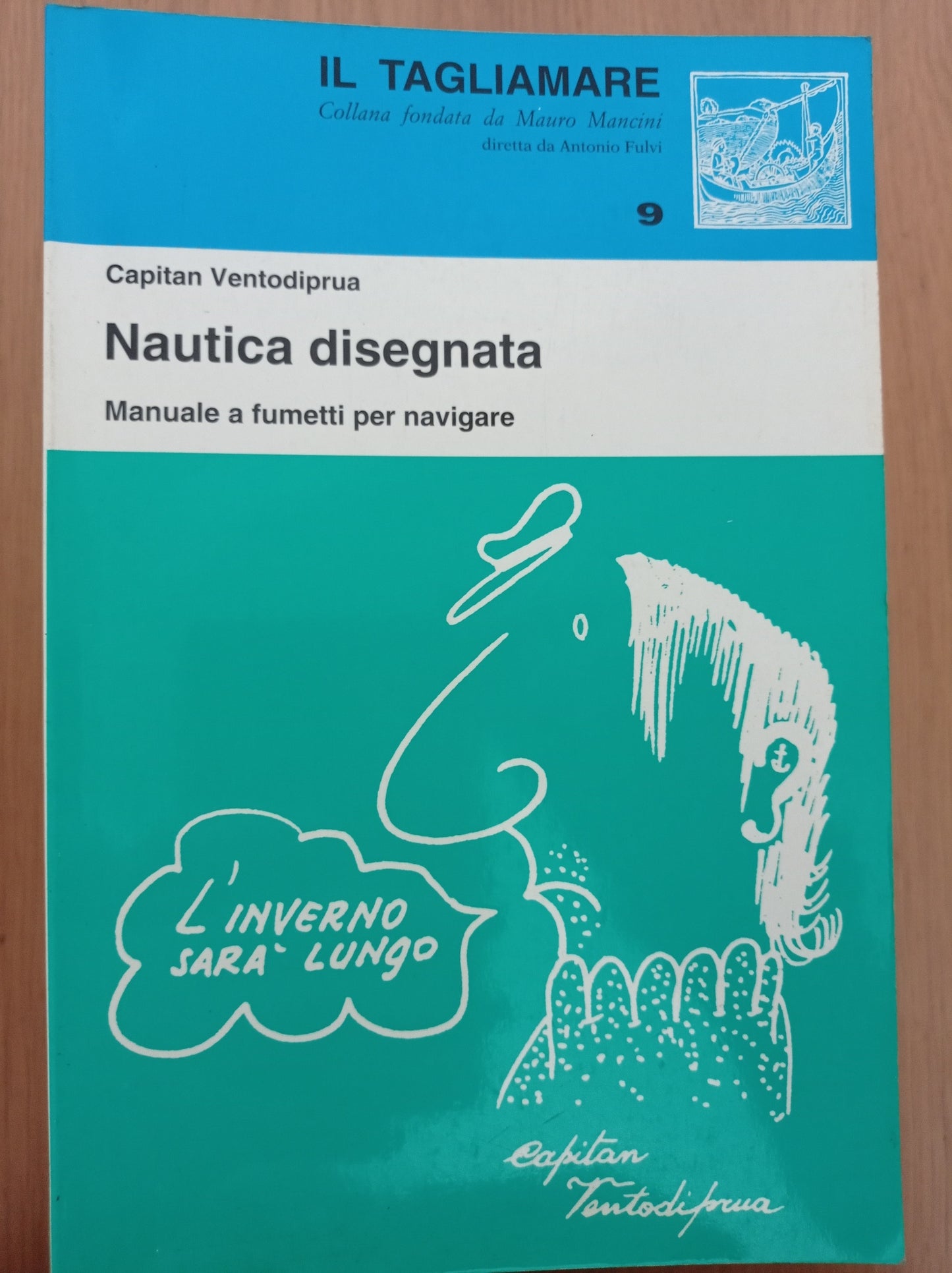 Nautica disegnata manuale a fumetti per la navigare - copertina