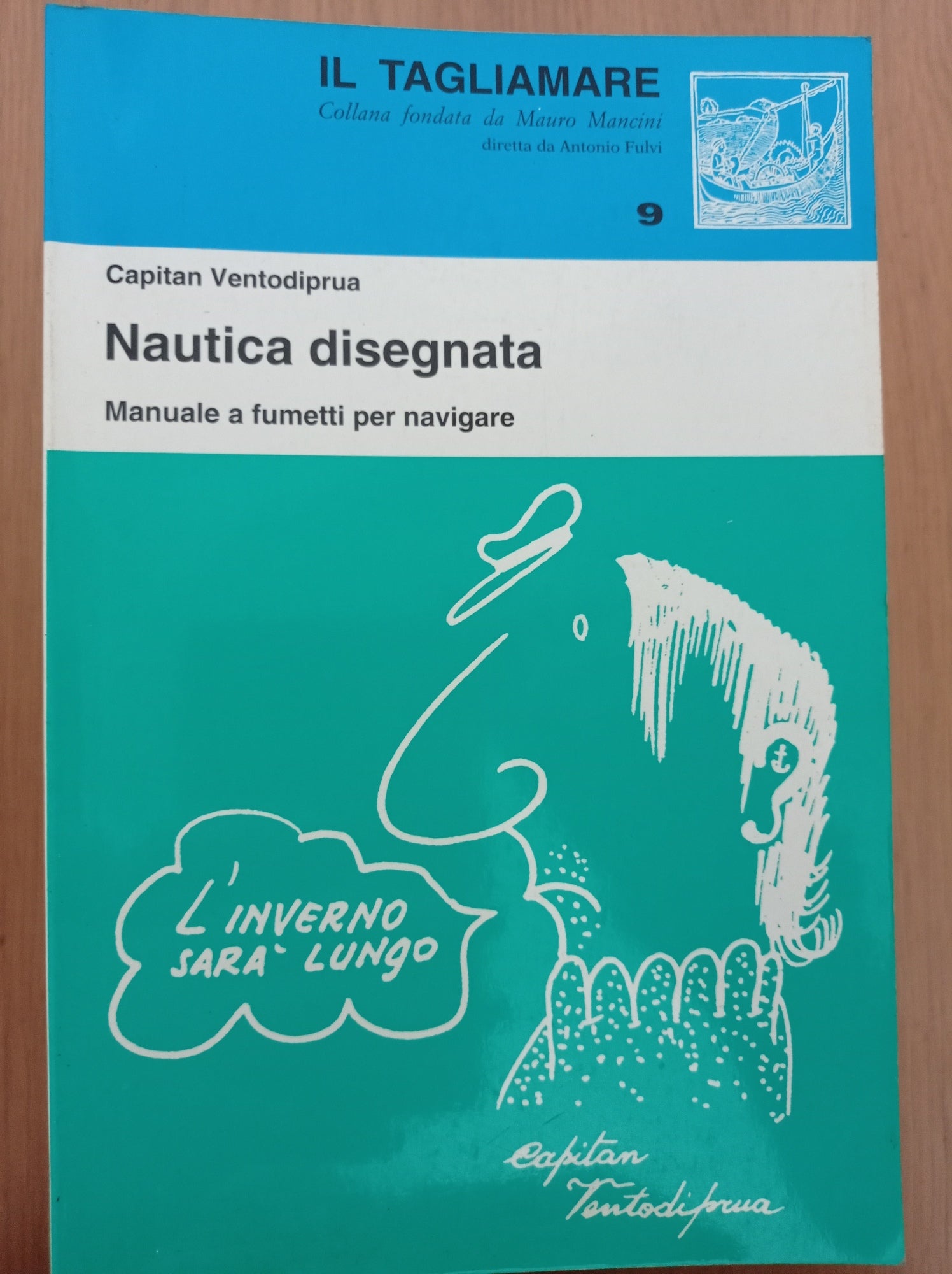 Nautica disegnata manuale a fumetti per la navigare - copertina