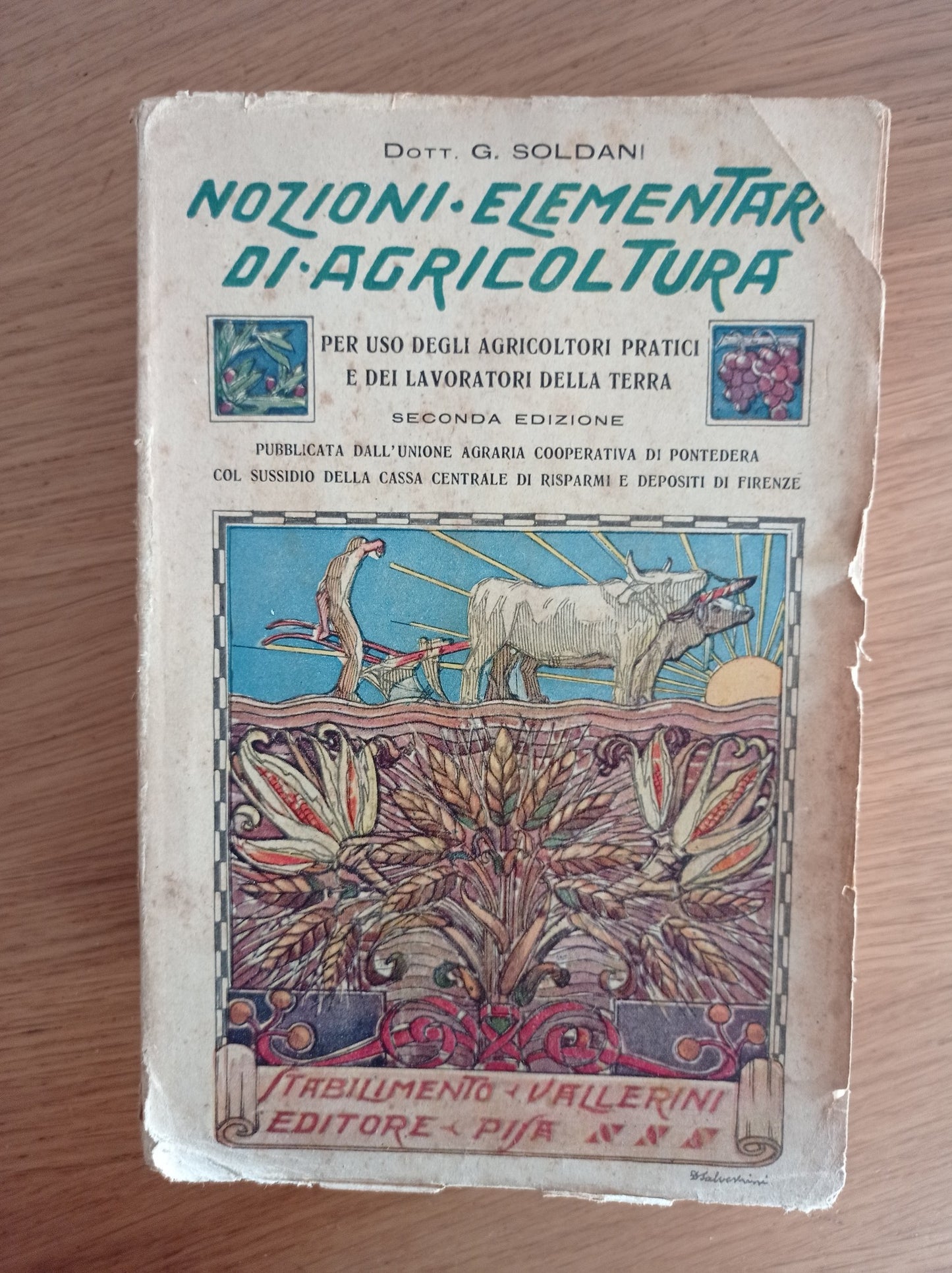 Nozioni elementari di agricoltura per uso degli agricoltori pratici e dei lavoratori della terra - copertina