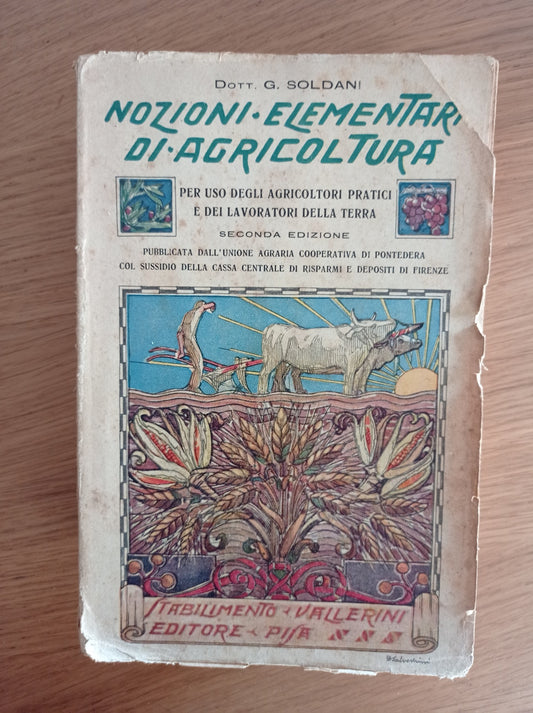 Nozioni elementari di agricoltura per uso degli agricoltori pratici e dei lavoratori della terra - copertina