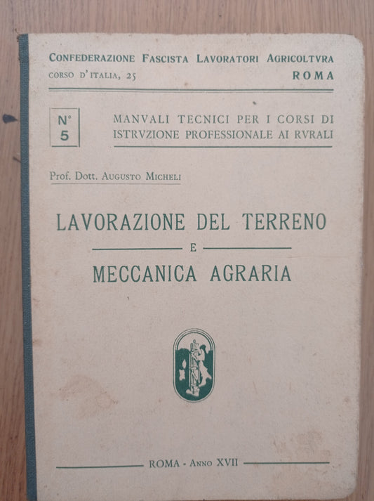 Lavorazione del terreno e meccanica agraria - copertina