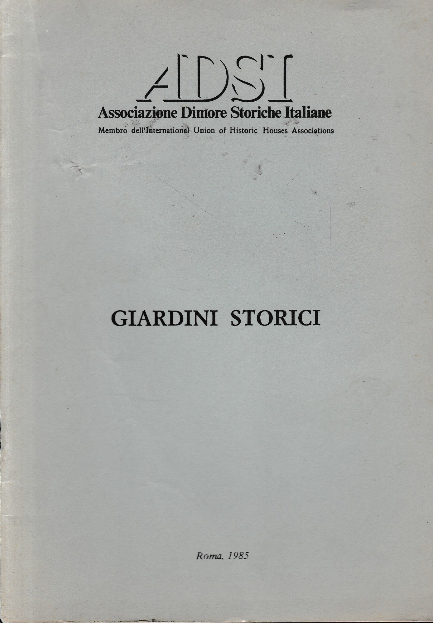 Giardini storici - copertina