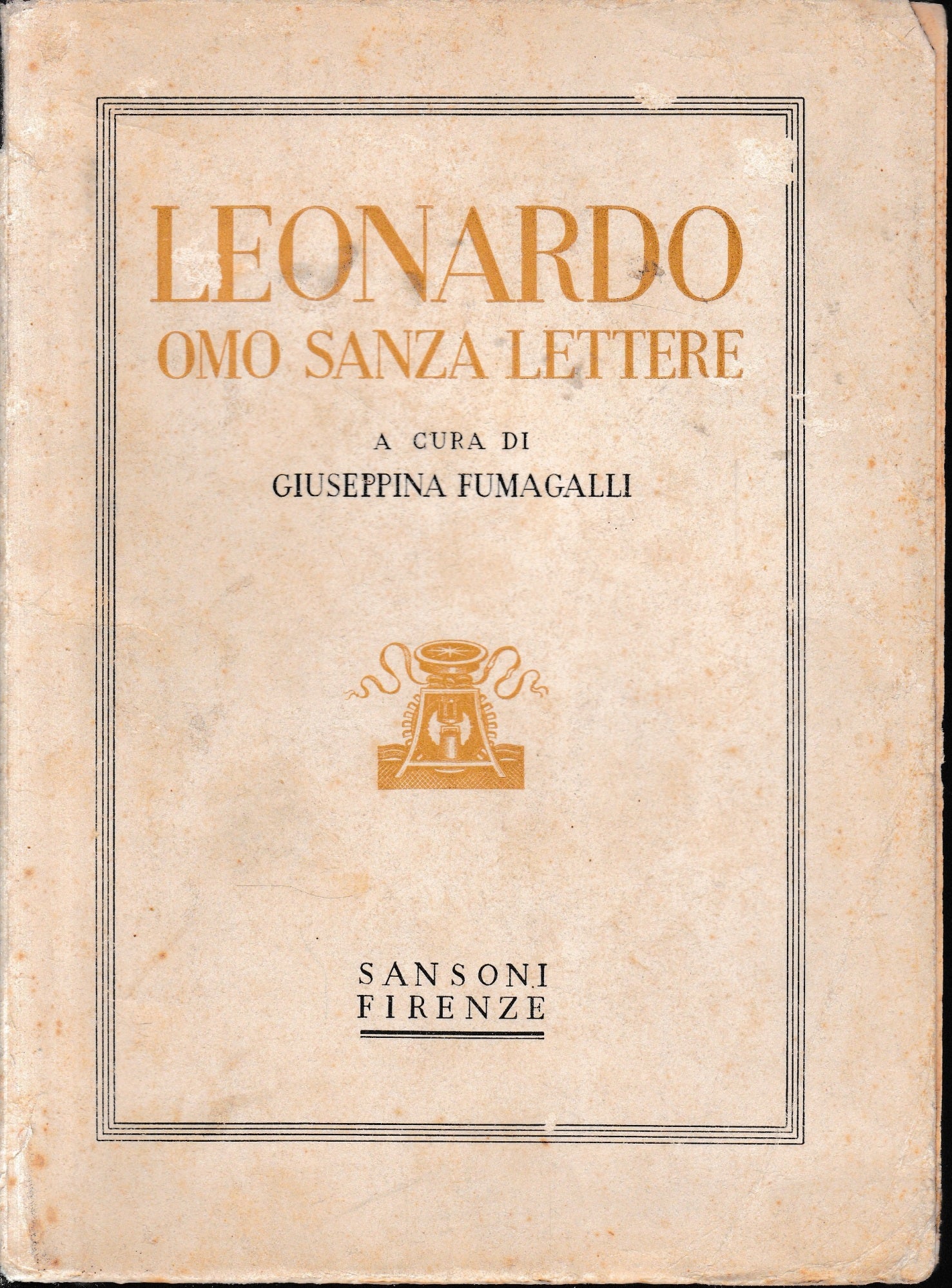 Leonardo omo senza lettere - copertina