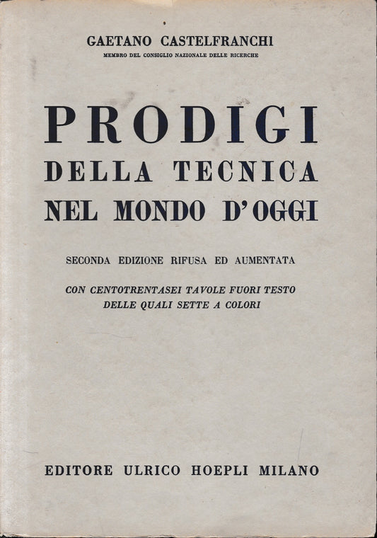 Prodigi della tecnica nel mondo d'oggi - copertina