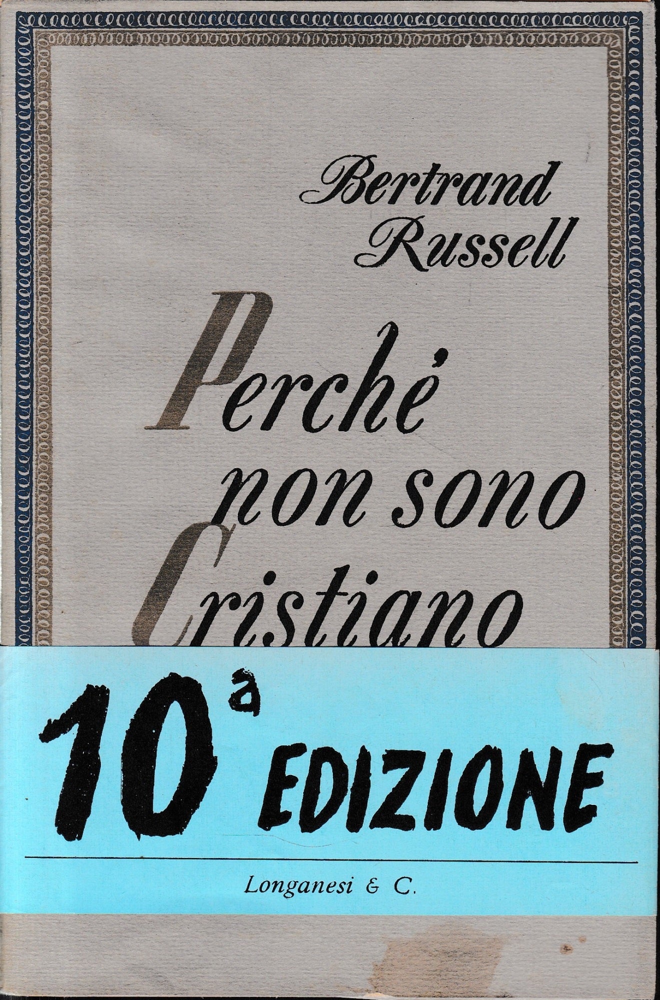 Perché non sono Cristiano - copertina