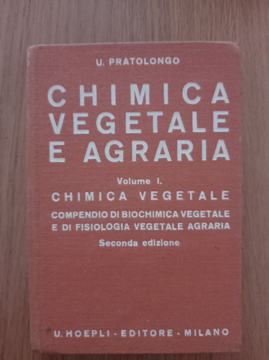 Chimica vegetale e agraria Vol. I e II - copertina