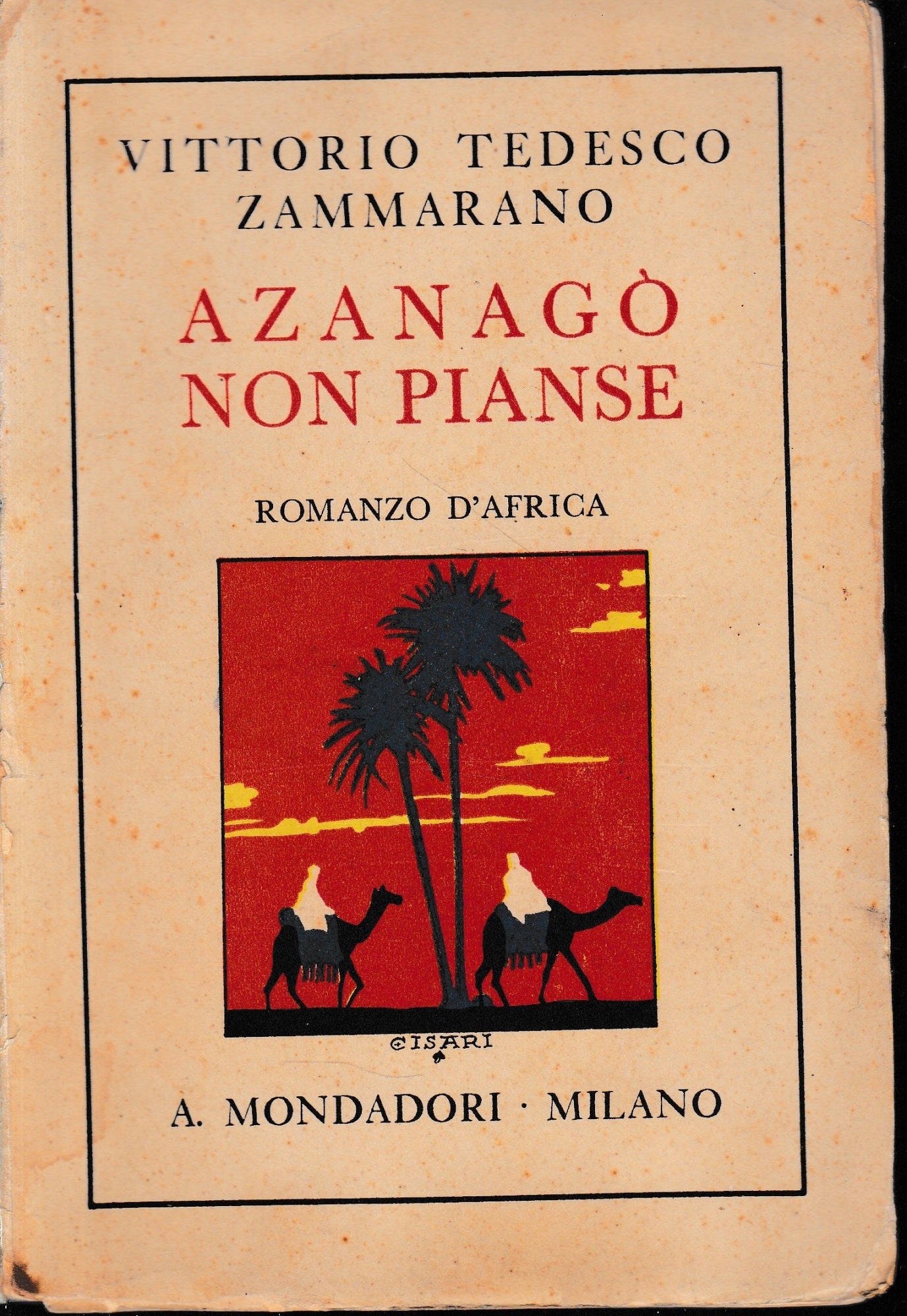 Azanagò non pianse - copertina