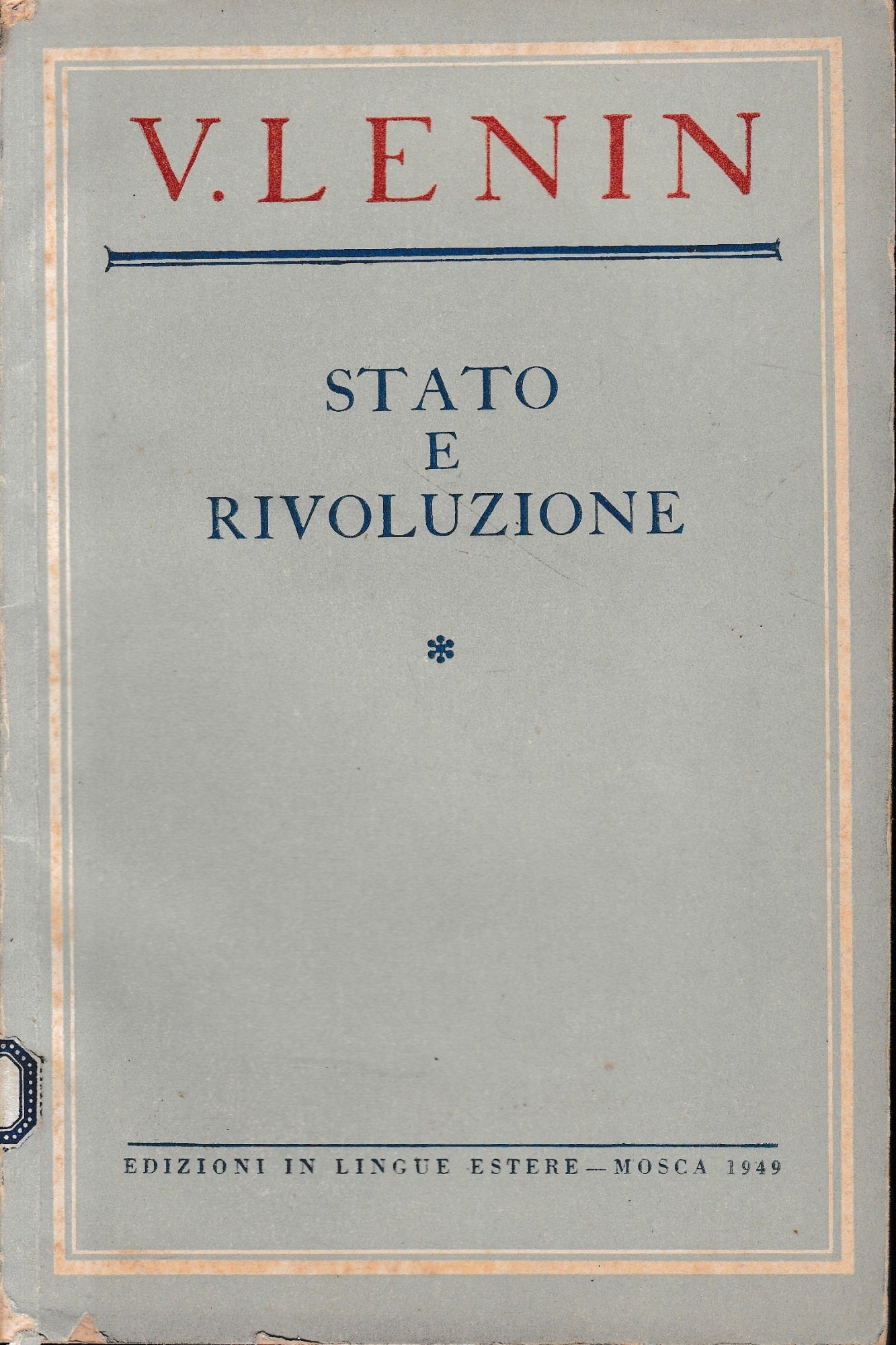 Stato e rivoluzione - copertina