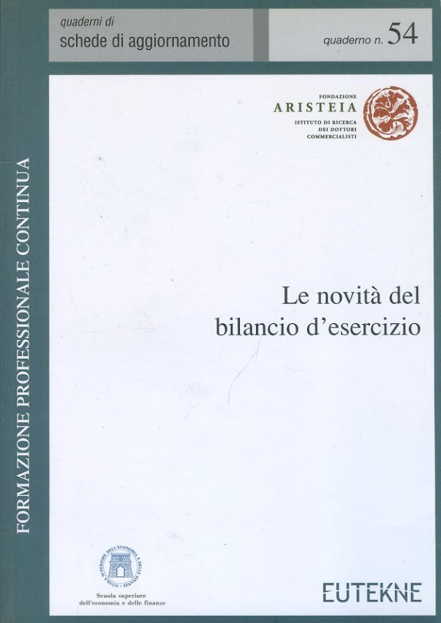 Le novità del bilancio d'esercizio - copertina