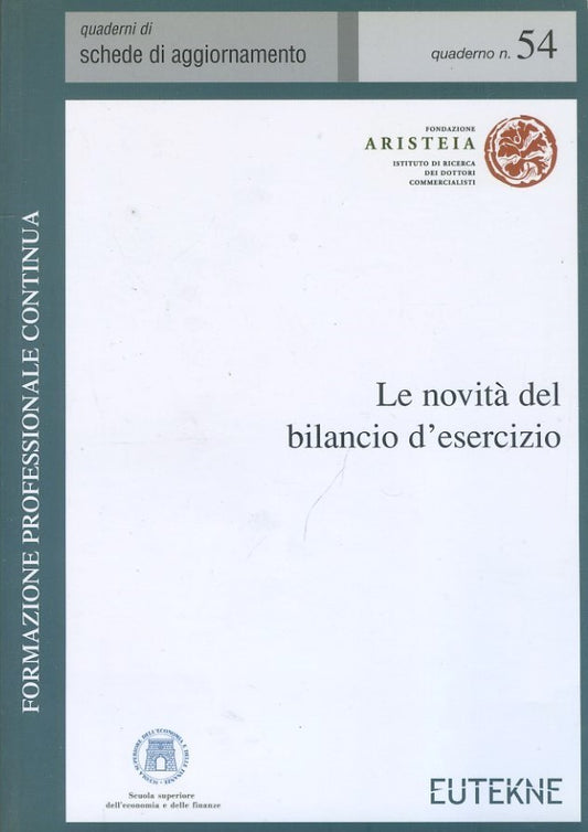 Le novità del bilancio d'esercizio - copertina