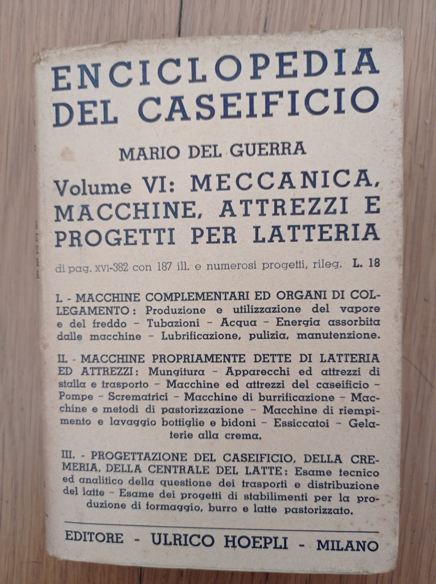 Enciclopedia del caseificio - copertina