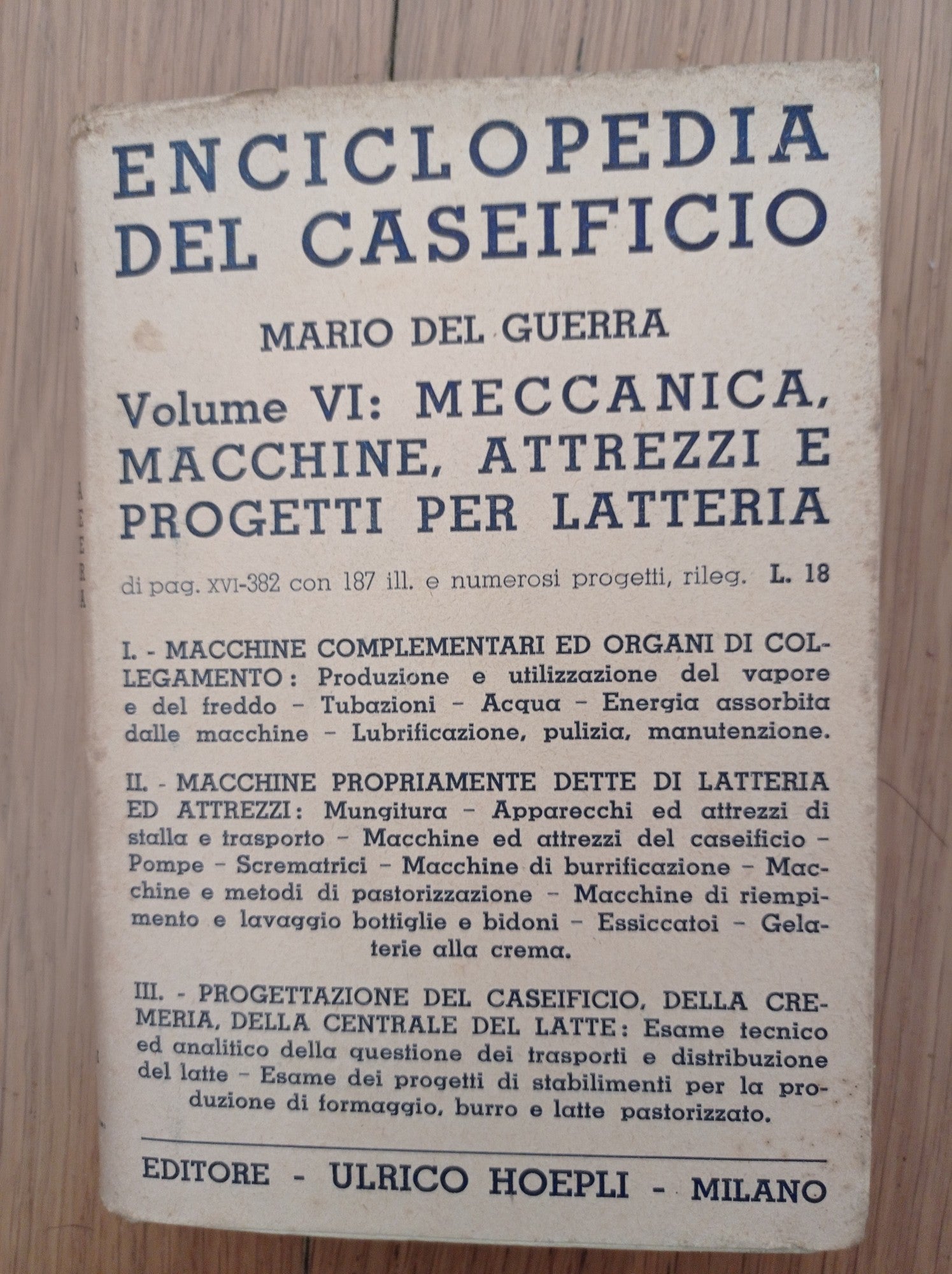 Enciclopedia del caseificio - copertina