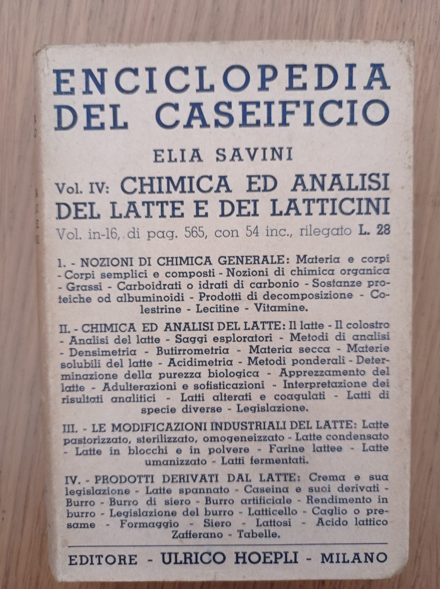 Enciclopedia del caseificio - copertina