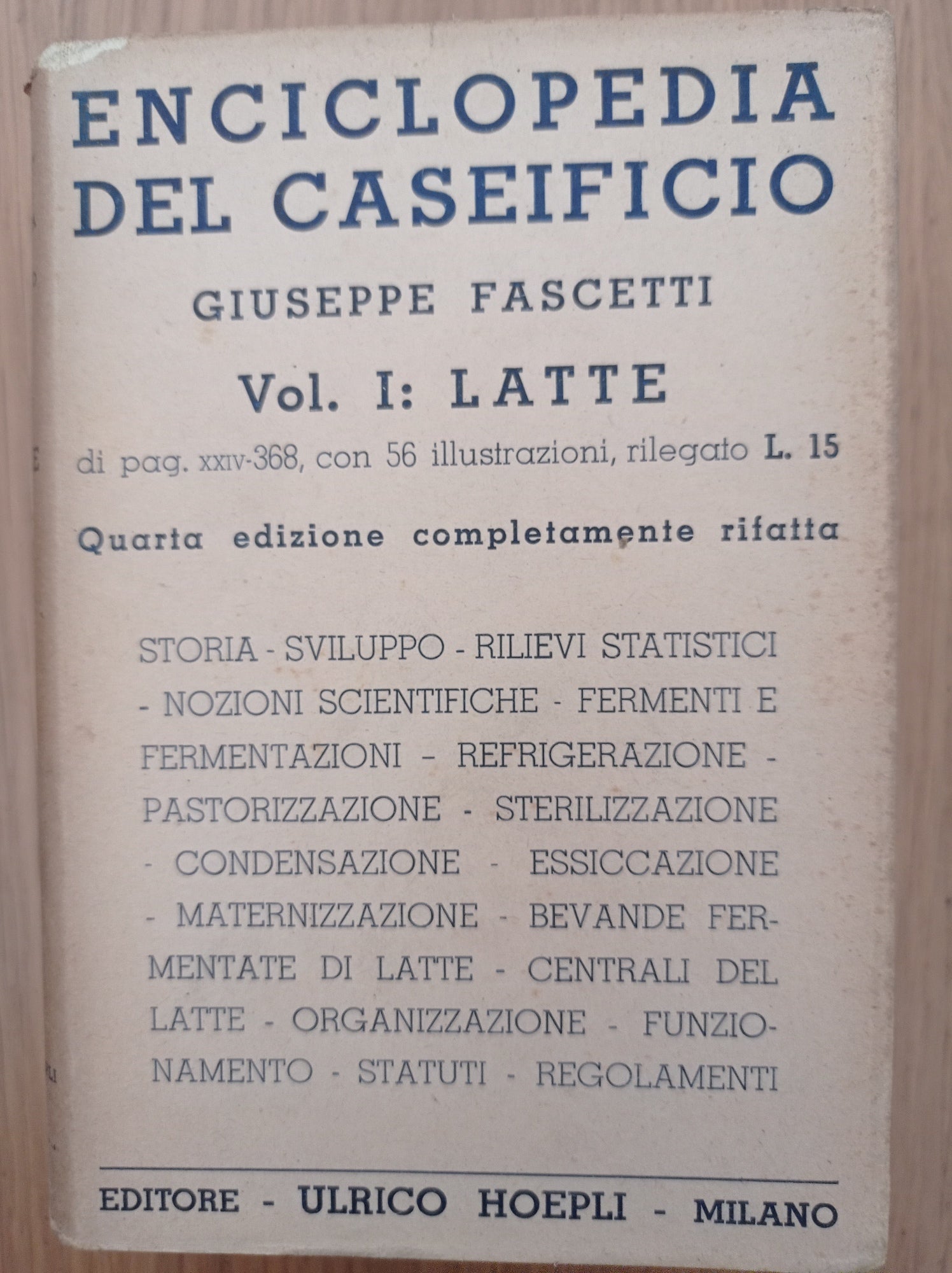 Enciclopedia del caseificio - copertina