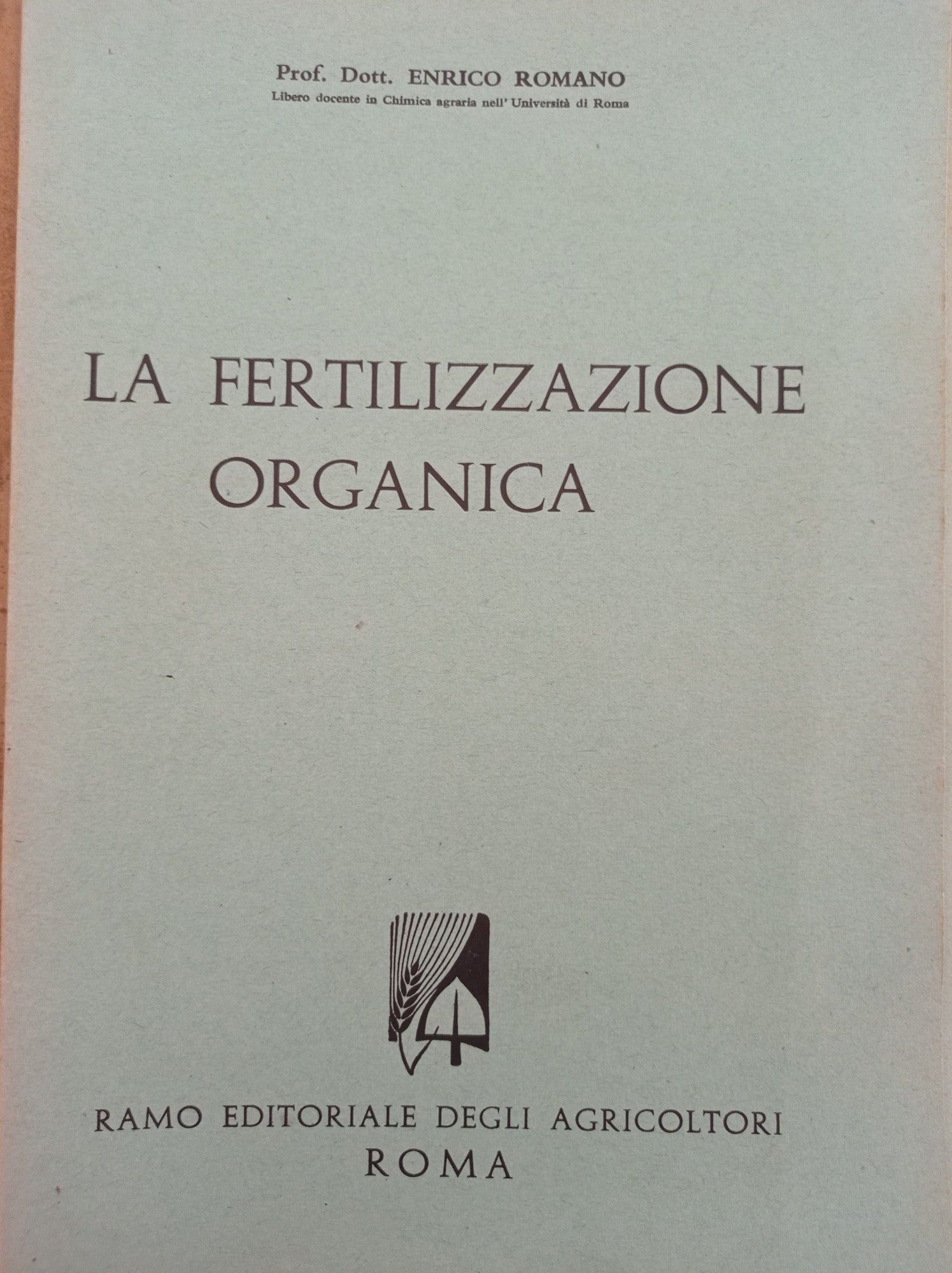 La fertilizzazione organica - copertina