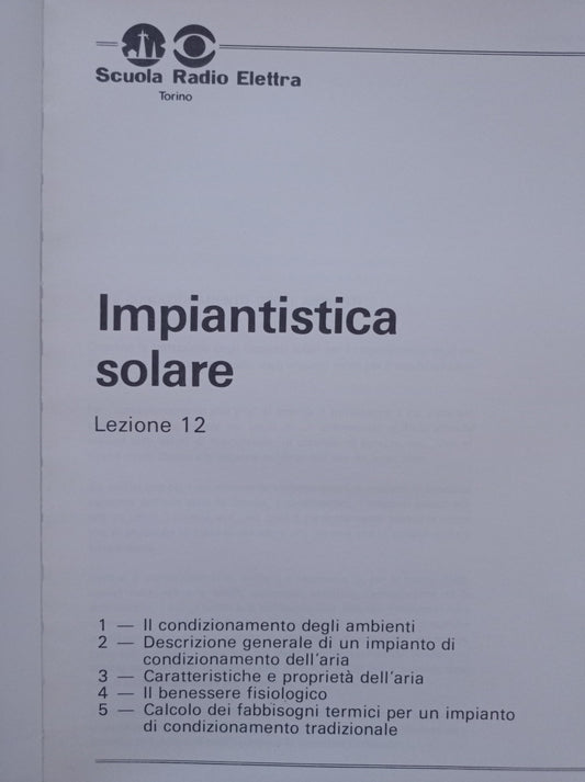 Impianti ad energia solare: LEZIONE 12 - copertina