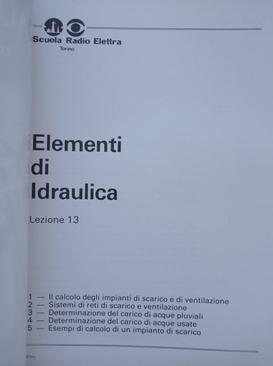 Impianti idraulici - sanitari: LEZIONE 13 - copertina