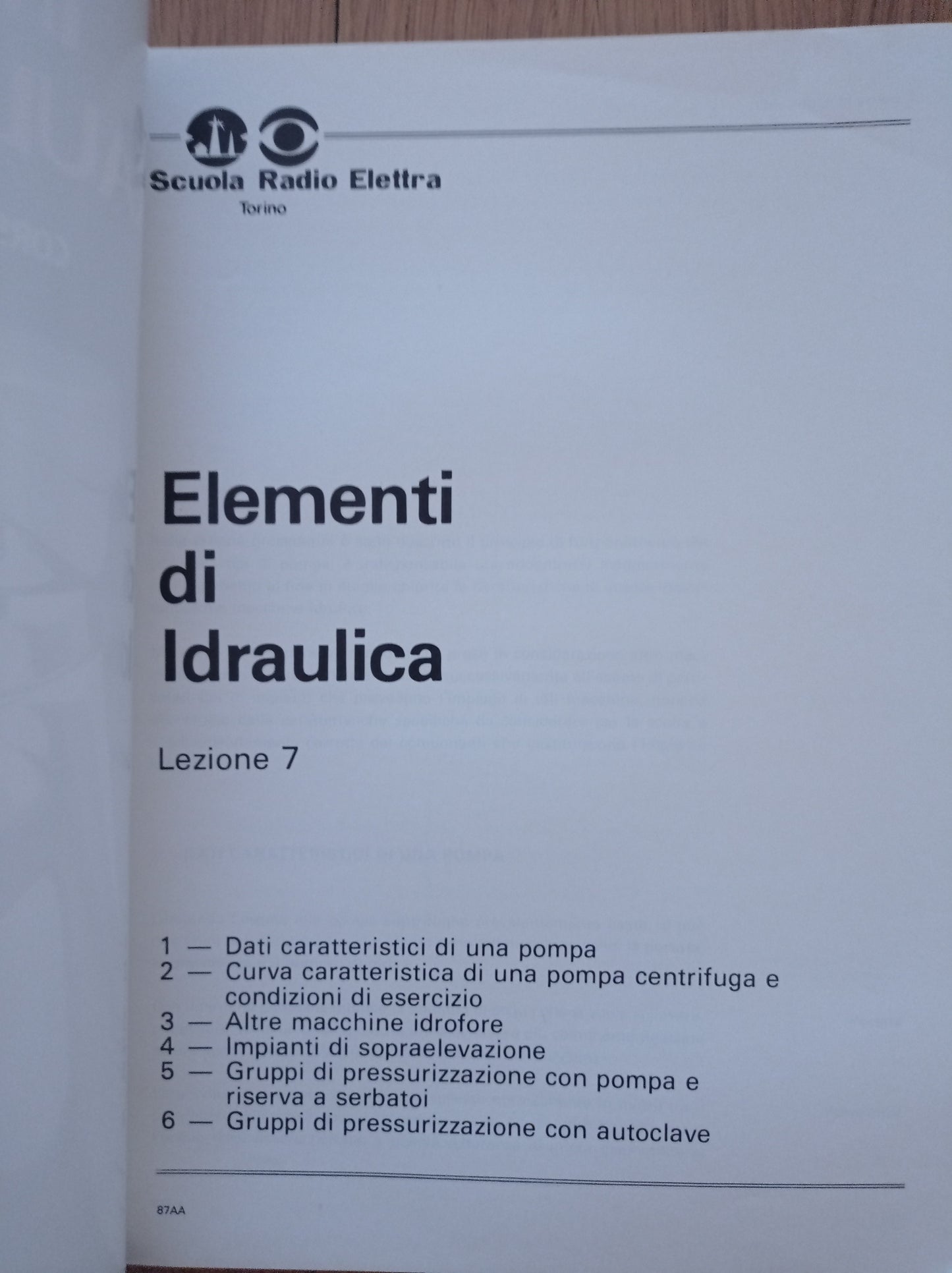 Impianti idraulici - sanitari LEZIONE 7 - copertina