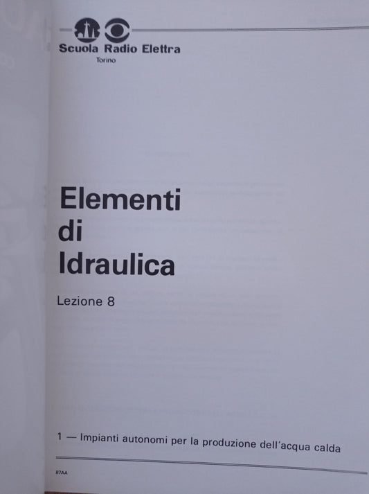Impianti idraulici sanitari LEZIONE 8 - copertina