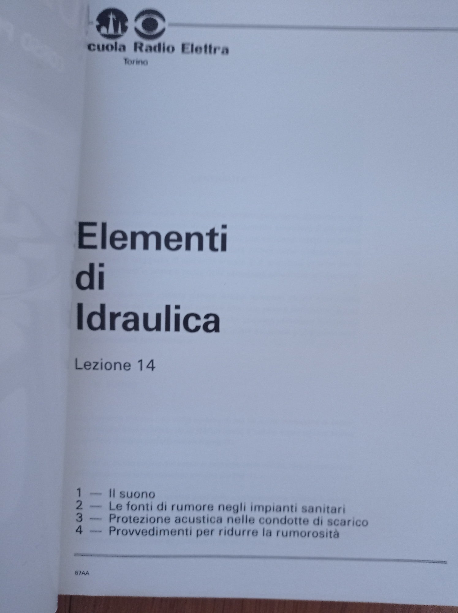 Impianti idraulici - sanitari LEZIONE 14 - copertina