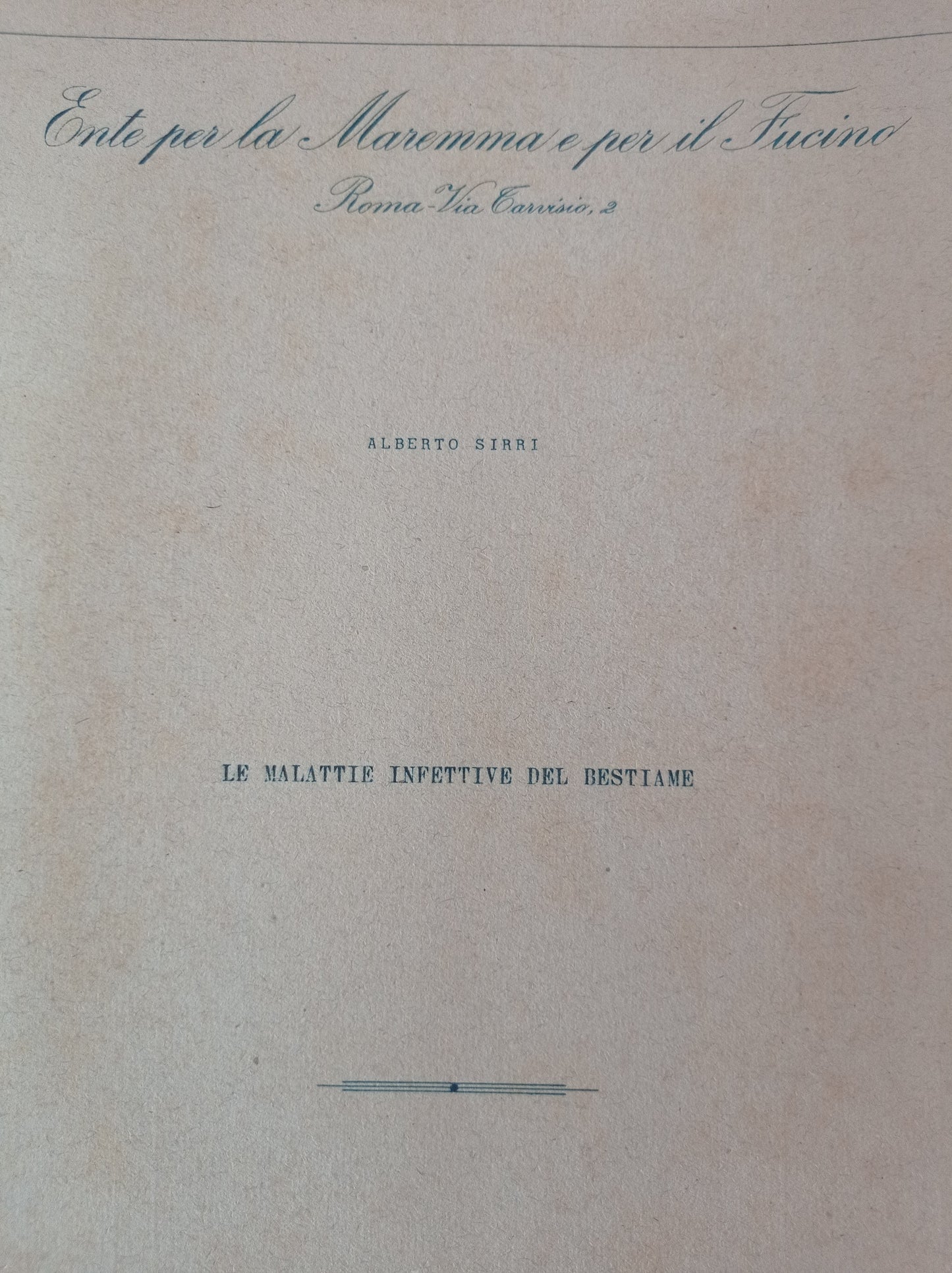 Le malattie infettive del bestiame - copertina