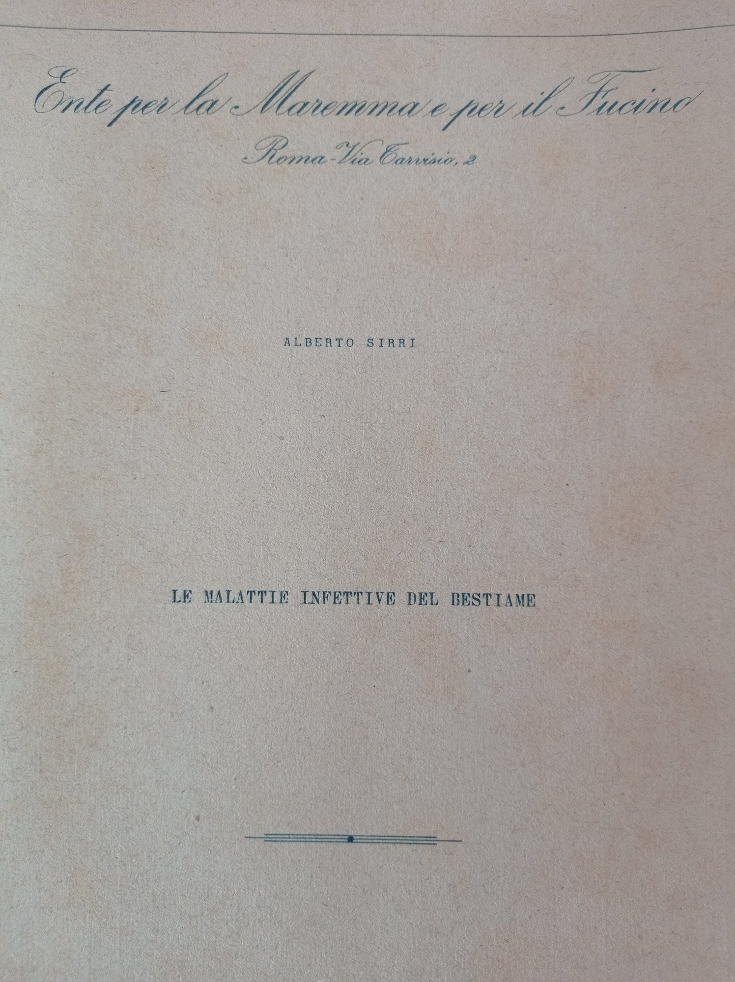 Le malattie infettive del bestiame - copertina