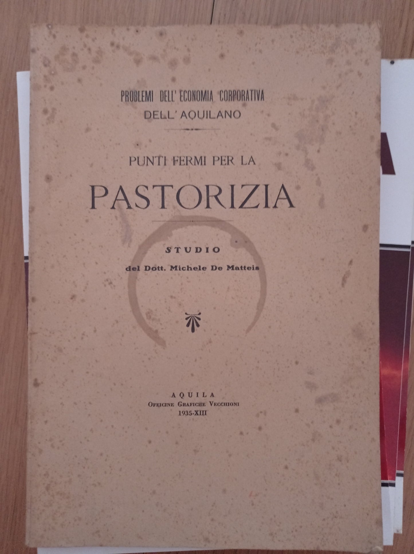Punti fermi per la pastorizia - copertina