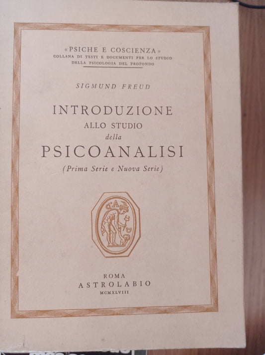 Introduzione allo studio della psicoanalisi - copertina