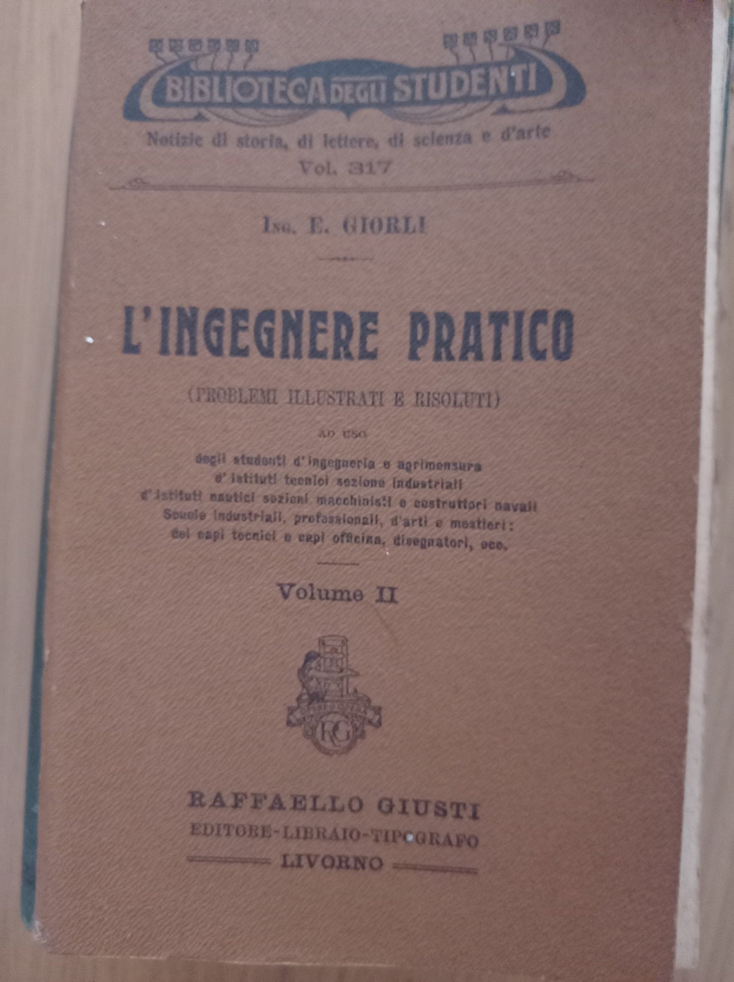 l' ingegnere pratico Vol. II - copertina