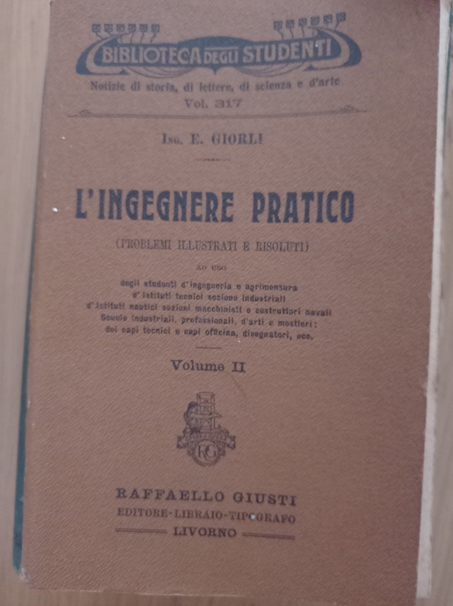 l' ingegnere pratico Vol. II - copertina